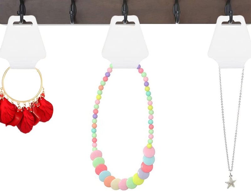 KOVCOAP 200PCS Bracelet Display Cards Necklace Holders Keychain Rings Packaging Selling Card for Small Business, Hang Tags Card for Earring Hair Band and Scrunchies(White) - Image 3